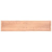 Tafelblad natuurlijke rand 200x40x(2-6) cm eikenhout lichtbruin - thumbnail