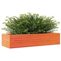 Plantenbak 110x40x23 cm massief grenenhout wasbruin - thumbnail