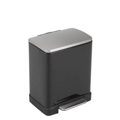 EKO - Europe E-Cube Step Bin 20L Rechthoekig Zwart