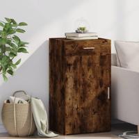 Dressoir 50x42,5x93 cm bewerkt hout gerookt eikenkleurig - thumbnail