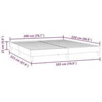 Bedframe zonder matras 200x220 cm fluweel lichtgrijs - thumbnail