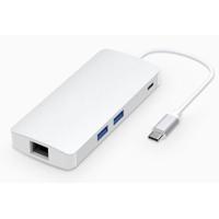 8 in 1 Hub Type-C HUB + USB-C / Type-C aan USB-C / Type-C & HDMI & SD & TF & 2 USB & VGA & Rj45-Adapter, voor Galaxy S9 & S9 PLUS & S8 & S8 PLUS & Opm - thumbnail