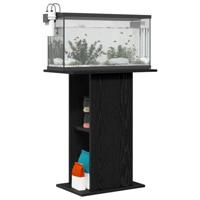 Aquariumstandaard 60,5x36x72,5 cm spaanplaat zwart eikenkleurig - thumbnail