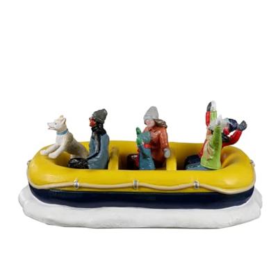 Lemax snow rafting kerstdorp tafereel Vail Village 2022