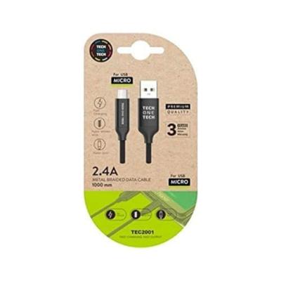 Tech-One-Tech USB-kabel (A) naar micro-USB (B) 1 m