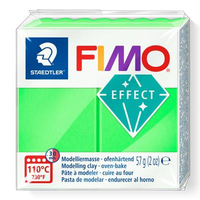 Fimo effect boetseerklei neon groen, 57gr Fimo effect boetseerklei neon groen, 57gr