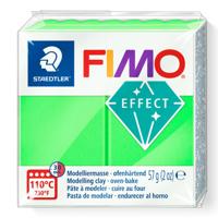 Fimo effect boetseerklei neon groen, 57gr - thumbnail