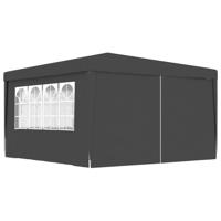 VidaXL Partytent met zijwanden professioneel 90 g/m² 4x4 m antraciet - thumbnail