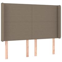 Boxspring met matras en LED stof taupe 140x190 cm - thumbnail