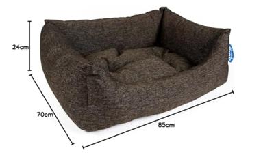 Duvo+ mand rechthoekig king brown bruin 85x70x24cm