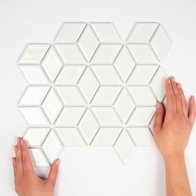 Mozaiek Paris Cubic Wit 4,8x8,1