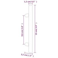 VidaXL Handvatten 20 st 96 mm roestvrij staal zilverkleurig - thumbnail