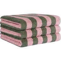Cawö Cawö Bold 6277 oliv/rosa Douchlaken 70x140 - thumbnail