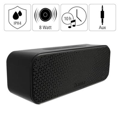Hama Bluetooth®-luidspreker PowerBrick 2.0 Spatwaterdicht 8 W Zw. - thumbnail