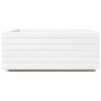 Plantenbak 60x60x26,5 cm massief grenenhout wit Plantenbak 60x60x26,5 cm massief grenenhout wit
