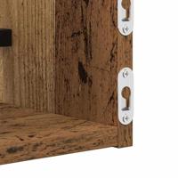 Wandplank met plank 2 pcs Oud hout 60 x 16 x 14 cm Bewerkt hout - thumbnail