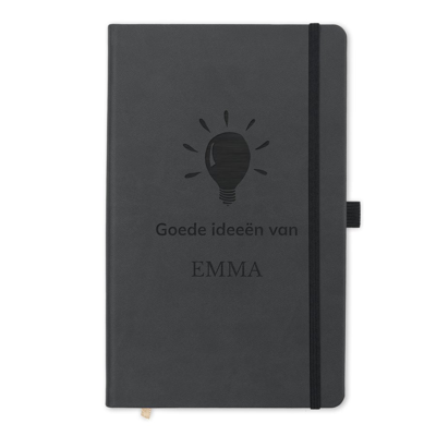 Notitieboekje graveren - Zwart Notitieboekje graveren - Zwart