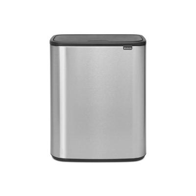 Brabantia Bo touch bin 2x30 liter matt steel fingerprint proof Brabantia Bo touch bin 2x30 liter matt steel fingerprint proof