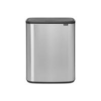 Brabantia Bo touch bin 2x30 liter matt steel fingerprint proof - thumbnail