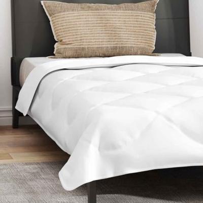 VidaXL Het duvet voor elk seizoen met kussen 2 pcs wit microvezel