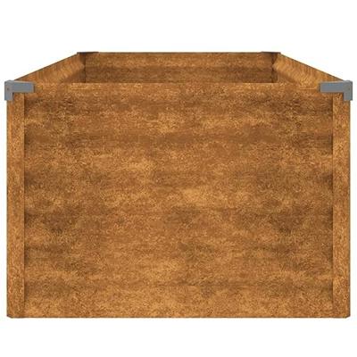 VidaXL Plantenbak verhoogd 100x50x36 cm cortenstaal
