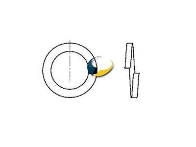 Dresselhaus veerring spring washers form a din d=4mm/ 20 pcs.in bag