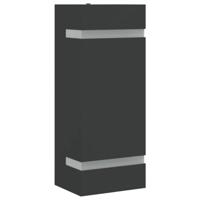 VidaXL Buitenwandlamp roestvrij staal zwart - thumbnail