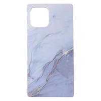 Shop4 - iPhone 12 Pro Hoesje - Back Case Marmer Paars - thumbnail