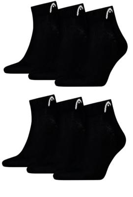 HEAD Quartersokken Training 3-pack Zwart-35/38