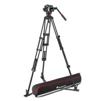 Manfrotto MVK504XTWINGC Carbon Twin Leg GS tripod + 504X Video Head - thumbnail