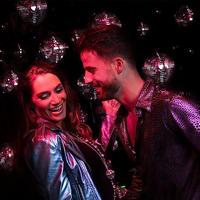 Zilveren discobal 20 cm - thumbnail