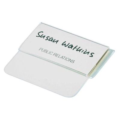 Badge durable met insteektong 40x75mm