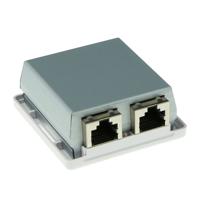 ACT FA7004 Modulair Opbouwdoos Shielded 2-voudig CAT6A - thumbnail