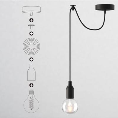 Light depot - strijkijzersnoer 1,5 meter - zwart / wit - Outlet