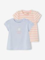 T-shirt babymeisje fantasie lichtblauw - thumbnail