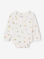 Babyrompertje met jungleprint ecru - thumbnail