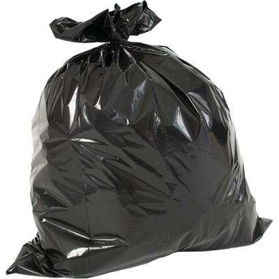 Vuilniszak ft 60 x 80 x 0.02 cm, zwart, HDPE, 20 x rol van 20 stuks