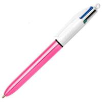 Pen Bic Shine Silver Wit Roze (12 Onderdelen) - thumbnail