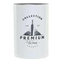 Wijnfleskoeler DKD Home Decor Wit Zilverkleurig Roestvrij staal 12 x 12 x 18 cm - thumbnail