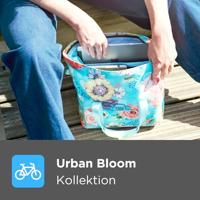 Basil bloom field fietshandtas - duurzaam, waterdicht, blauw - thumbnail