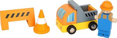 Small Foot - houten kraan bouwplaats met accessoires, 14dlg. Small Foot - houten kraan bouwplaats met accessoires, 14dlg.