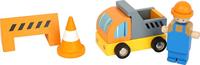 Small Foot - houten kraan bouwplaats met accessoires, 14dlg. - thumbnail