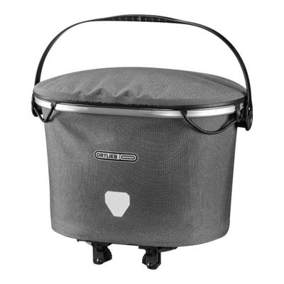 Ortlieb Up-Town Rack Urban Mand 17.5L Achterkant - Grijs Ortlieb Up-Town Rack Urban Mand 17.5L Achterkant - Grijs