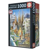 Puzzel - EDUCA - Gaudí, Miniatuurcollage - 1000 stukjes - thumbnail