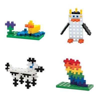 PlusPlus bouwplaat groen/wit big: 2 stuks 3287