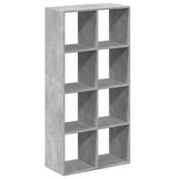 Kamerscherm / boekenkast 69,5x29x137,5 cm hout betongrijs - thumbnail