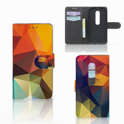 Motorola Moto G 3e Generatie Bookcase Polygon Color