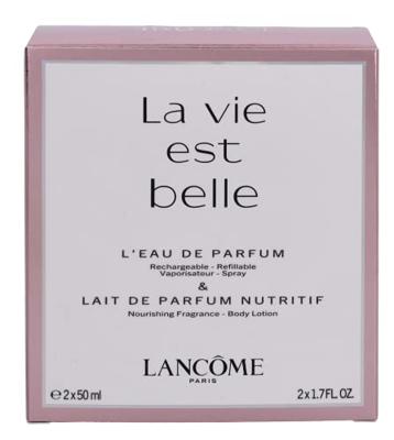 Lancome la vie est belle geschenkset eau de parfum 50ml + bodylotion 50ml dames - thumbnail