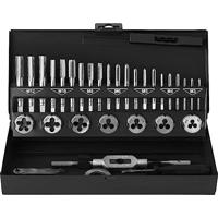 TOOLCRAFT TO-7015521 Schroefdraadsnijderset 32-delig Staal M3 x 0.50, M4 x 0.70, M5 x 0.80, M6 x 1, M8 x 1.25, M10 x 1.50, M12 x 1.75 - thumbnail