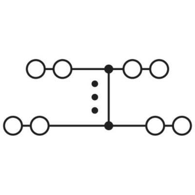 Phoenix Contact 3270246 Potentiaalverdeler 8.3 mm Spanveer Grijs 10 stuk(s)